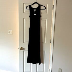 Ribbed tank dress NWT black M